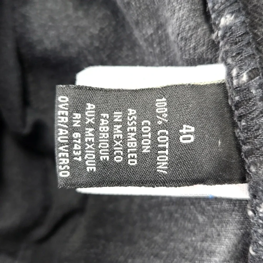 Polo Jeans Co. Jeans Mens 40x32 Black Denim Classic Relaxed‎ Tapered Leg Zipfly